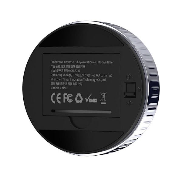 BASEUS Heyo Roterande Elektronisk Timer - Svart Svart