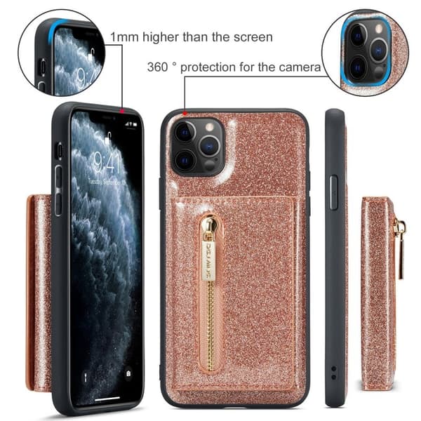 DG.MING M3 Series Mobilskal till iPhone 11 Pro Glittery Roséguld
