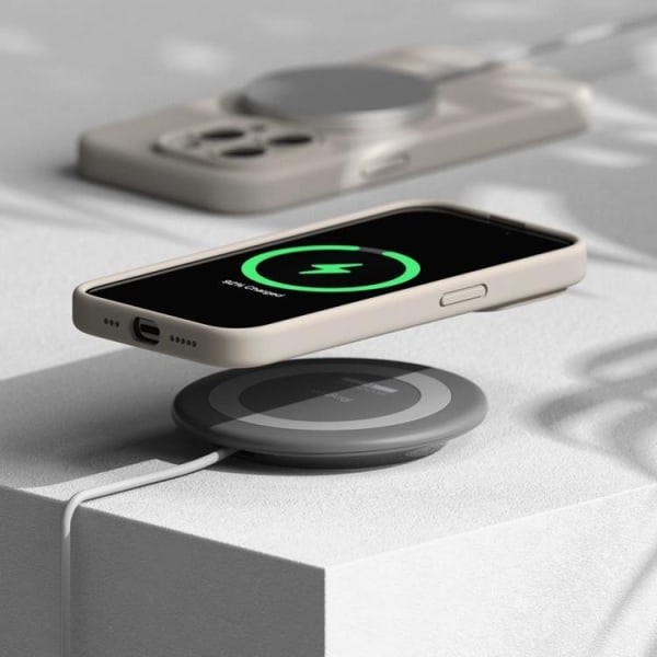 Ringke iPhone 15 Pro Max matkapuhelimen kansi Magsafe silikoni - kivi
