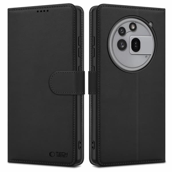 Tech-Protect Nothing Phone 3a Pro Plånboksfodral - Matt Svart Svart