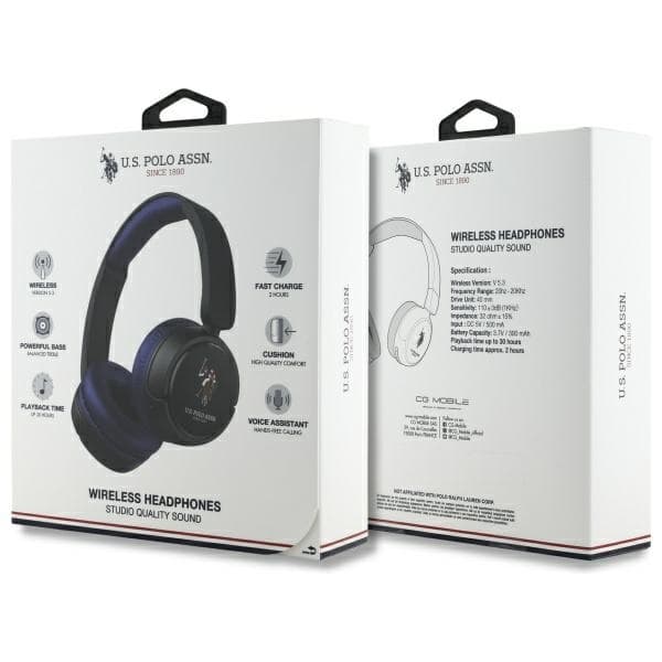 Amerikanske Polo Bluetooth-hovedtelefoner USHPV6PCOV - Navy
