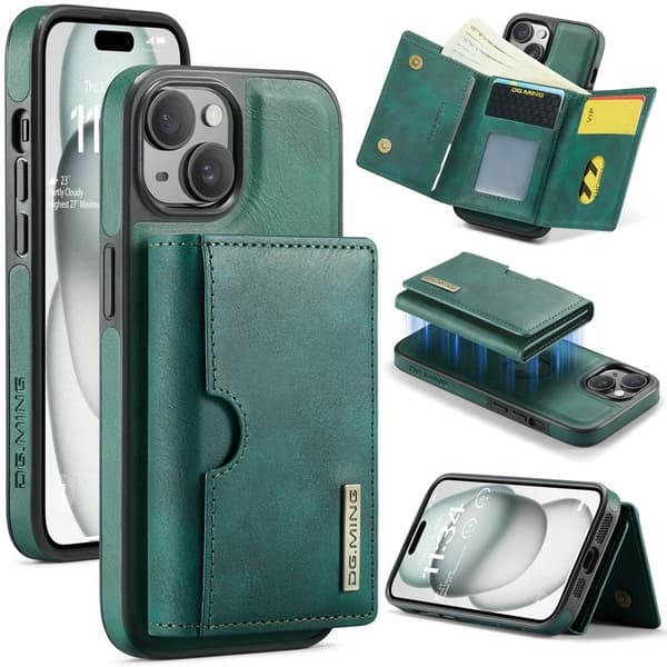 DG.MING M6 Series Mobilskal till iPhone 15 Plus Magnetiskt Grön
