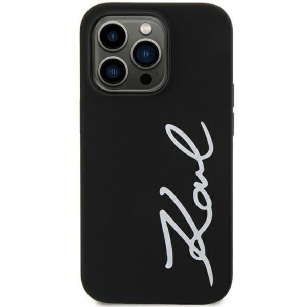 Karl Lagerfeld iPhone 11/XR Mobiletui Silikone Signature - Sort