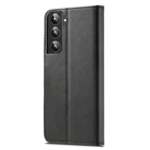 LC.IMEEKE Samsung Galaxy S21+ Plånboksfodral Konstläder - Svart