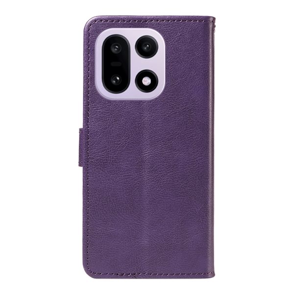 OnePlus 15 5G Plånboksfodral Solid Färg Konstläder Lila