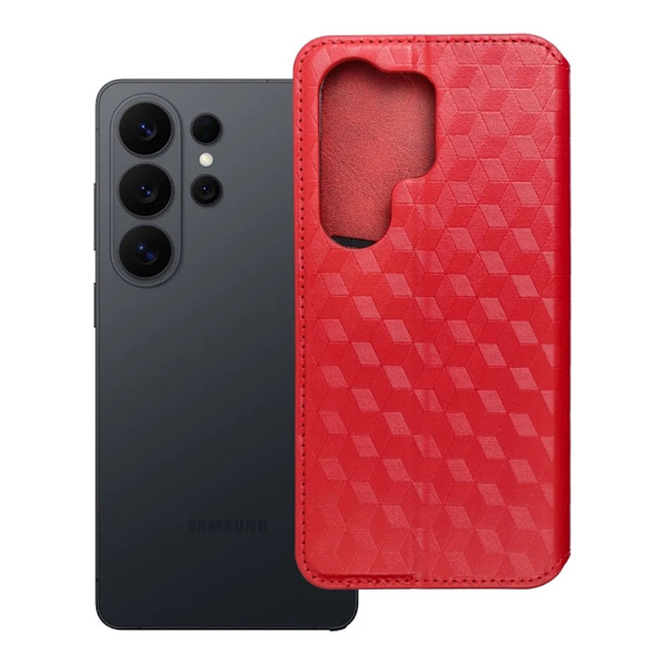 Plånboksfodral För Galaxy S26 Plus Cubic - Röd Röd
