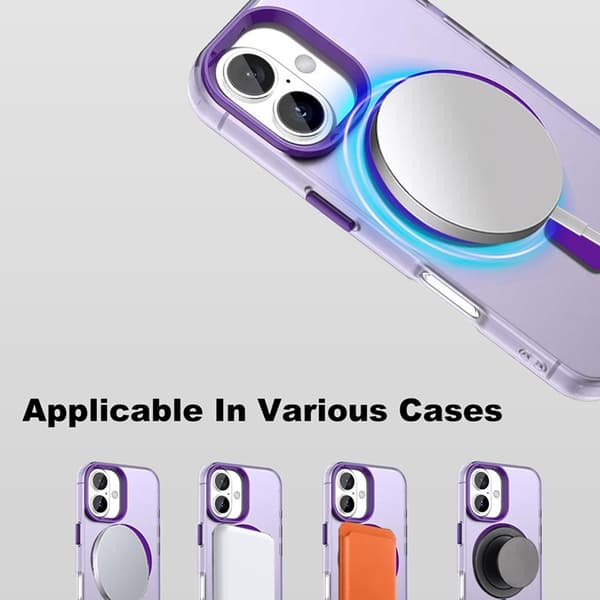 IMAK Mobilskal till iPhone 17 MagSafe Anti Drop - Lila Lila
