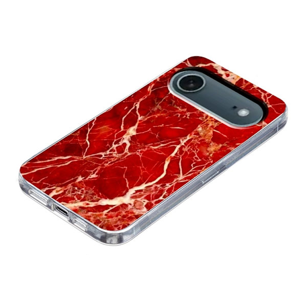 Mobilskal till iPhone Air Marble Pattern Printing Soft - Röd Röd
