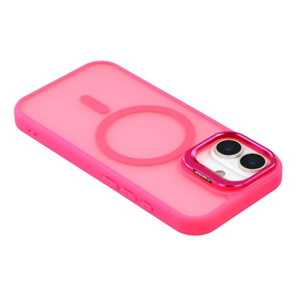 Mobilskal till iPhone 17 MagSafe Lins Kickstandé - Rosa Rosa