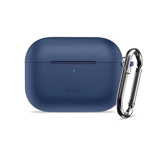 Tech-Protect Apple Airpods Pro 3 Etui Silikone Krog - Marineblå Blå