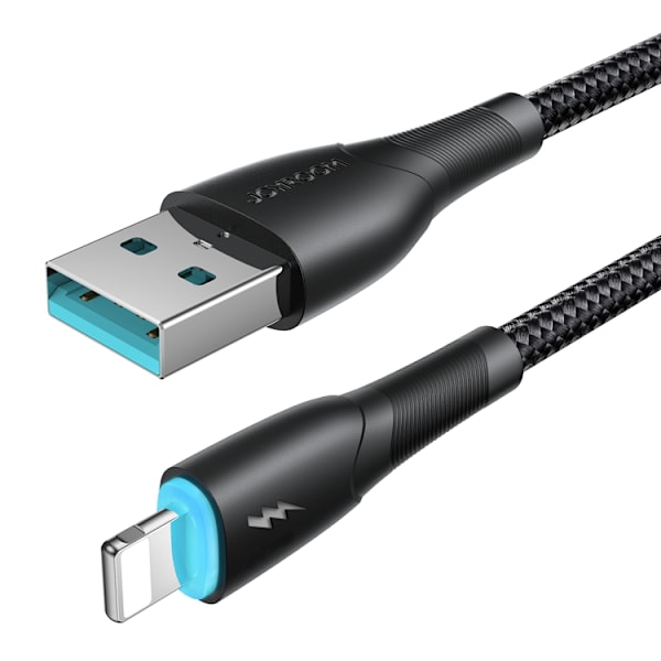 Joyroom Starry USB-A till Lightning-kabel 1m - Svart Black