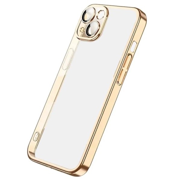 X-Level iPhone 15 -matkapuhelimen suojakuori, galvanoitu - kulta