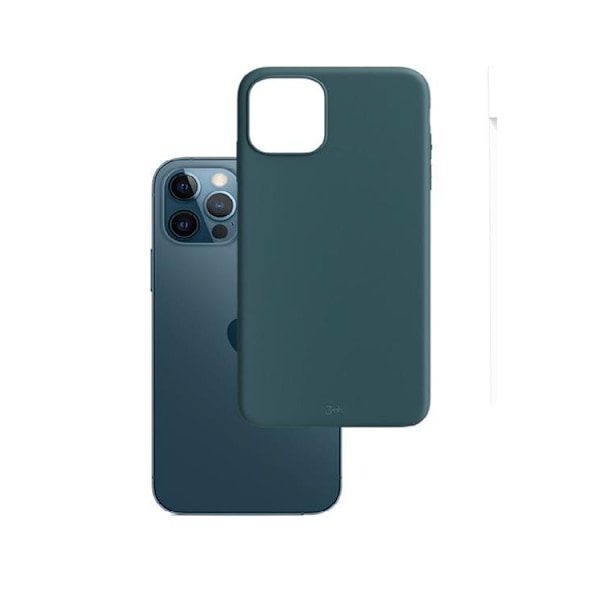 3MK iPhone 12/12 Pro Skal Libbsticka Matt - Grön Grön