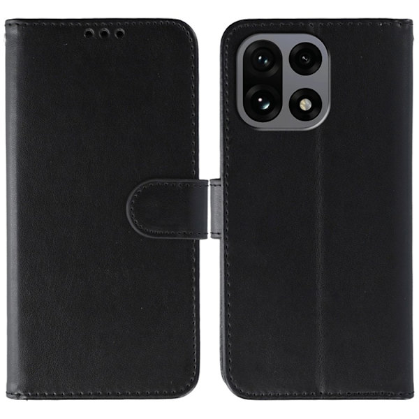 OnePlus 15 5G Plånboksfodral PU Läder Svart