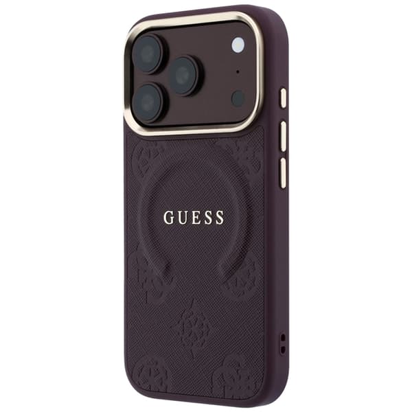 Guess Mobilskal För iPhone 18 Pro/17 Pro Magsafe Saffiano Peony & Ring