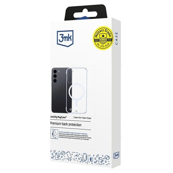 3MK Mobilskal till Galaxy S23 Plus MagSafe Just20g - Clear Transparent