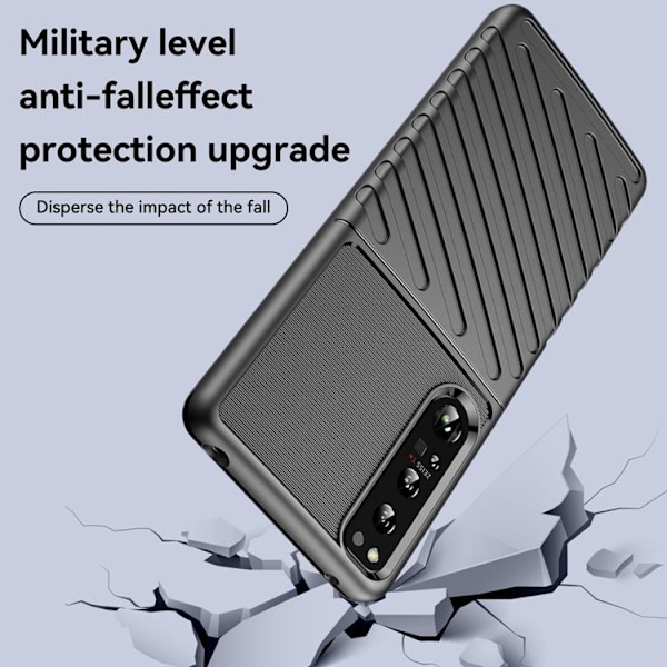 Sony Xperia 1 IV Skal Thunder Twill - Svart