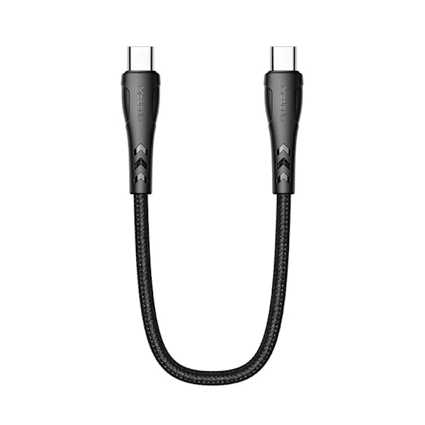 MCDODO USB-C - USB-C Kabel 0.2M Fast - Svart Svart