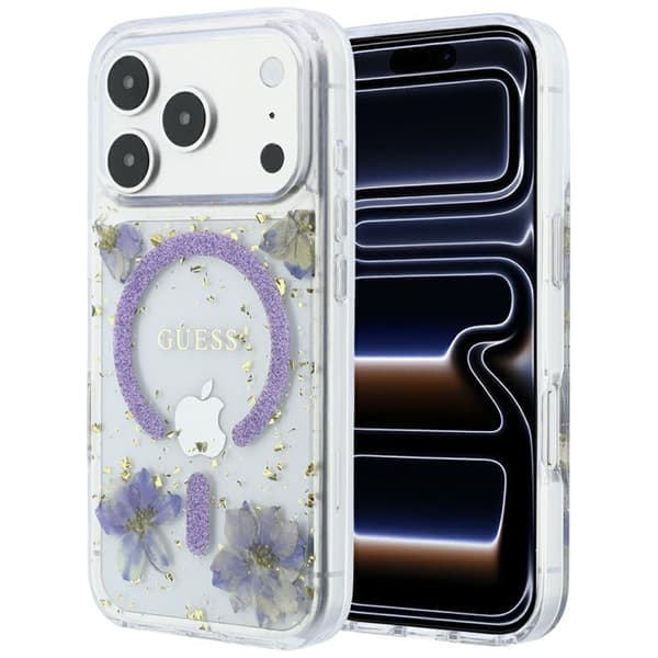 Guess Mobilskal För iPhone 18 Pro/17 Pro Magsafe Resin Flowers