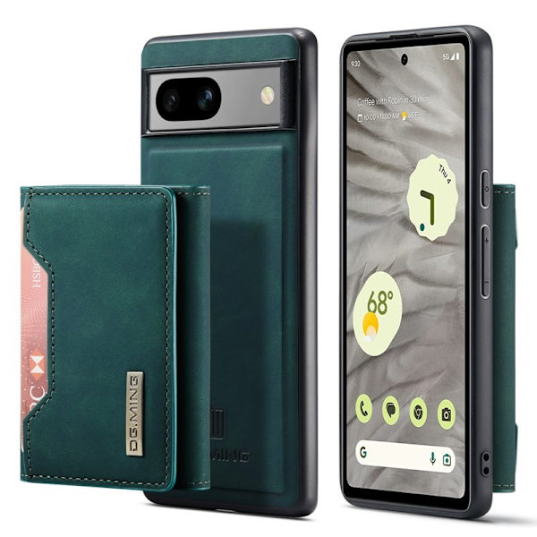 DG.MING Google Pixel 7a Konstläder Plånboksfodral Grön