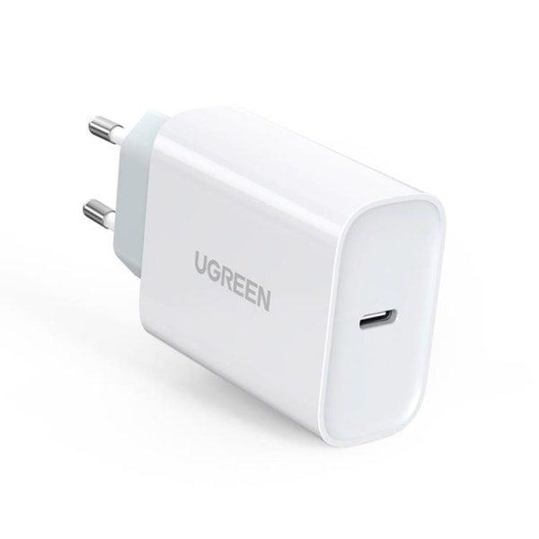 Ugreen Väggladdare USB-C 30 W Power Delivery - Vit