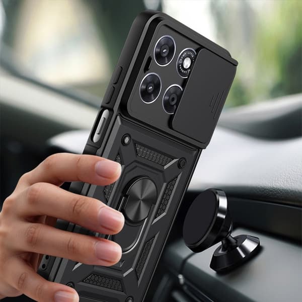 Tech-Protect Mobilskal För Motorola Moto G57 Power/G67 Power Camshield Pro Svart