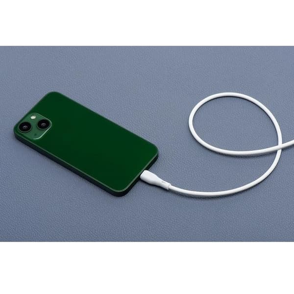 Blue Star ECO USB-A till Lightning Kabel 2.4A PJ68-24 1m Vit Vit