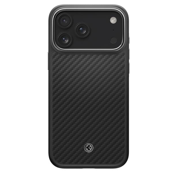 Spigen Telefontaske til iPhone 17 Pro Magsafe Enzo Aramid - Sort/Sølv Svart
