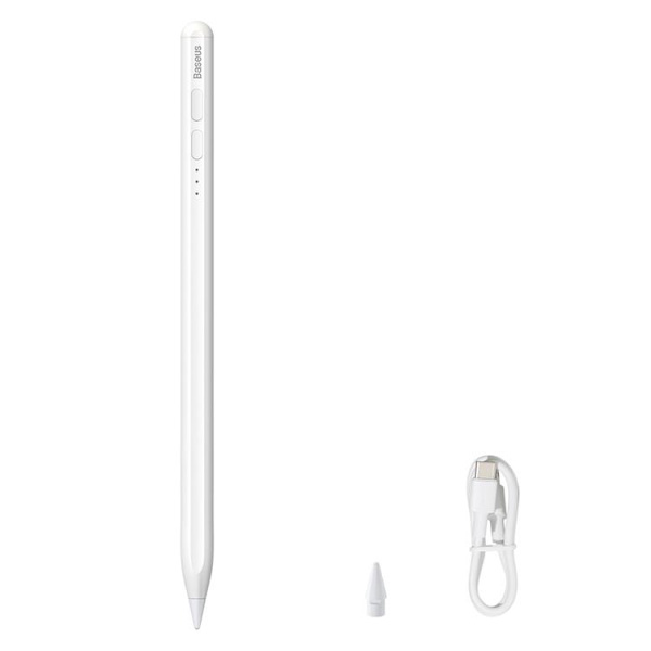 Baseus Active Stylus Penna Smooth För iPad USB-C Kabel - Vit