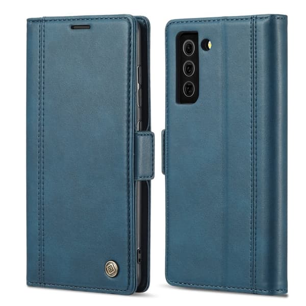 LC.IMEEKE Samsung Galaxy S21 Plånboksfodral i Konstläder - Blå