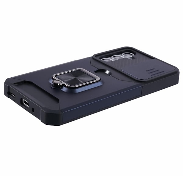 Mobilskal för Samsung Galaxy S26 Plus Kickstand PC + TPU - Mörkblå