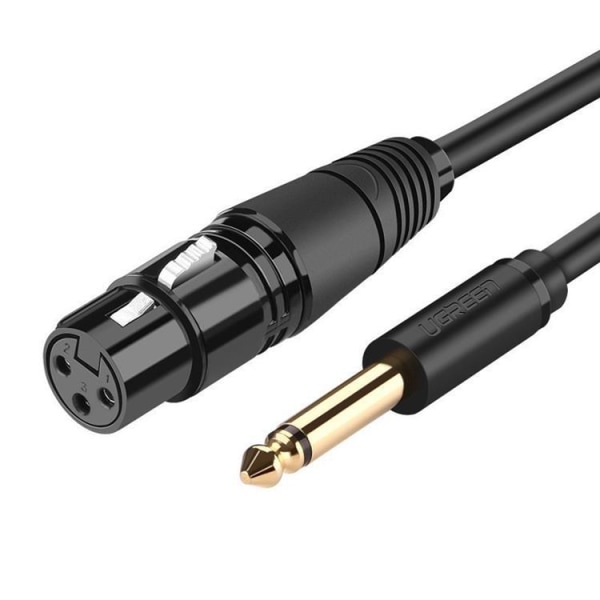 Ugreen Audio Kabel XLR Hona 6.35 mm Jack Hane 5 m - Svart
