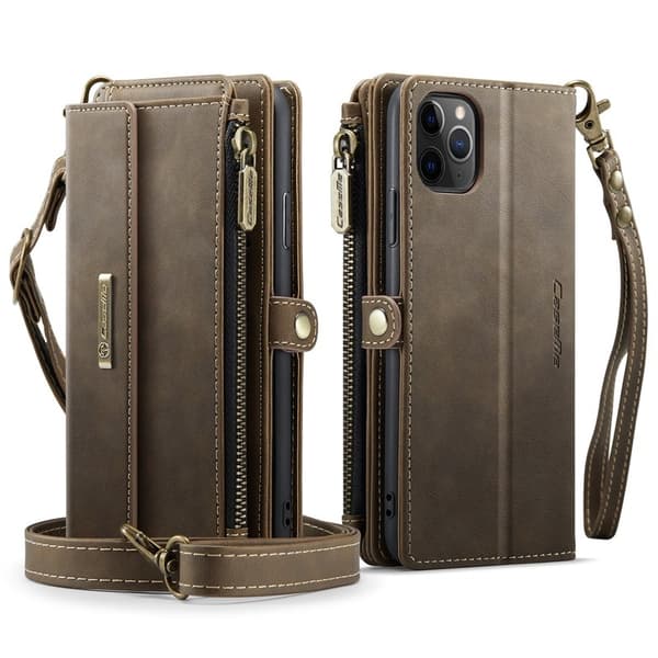 CASEME C39 Mobilskal till iPhone 11 Pro Max med RFID-Skydd - Brun