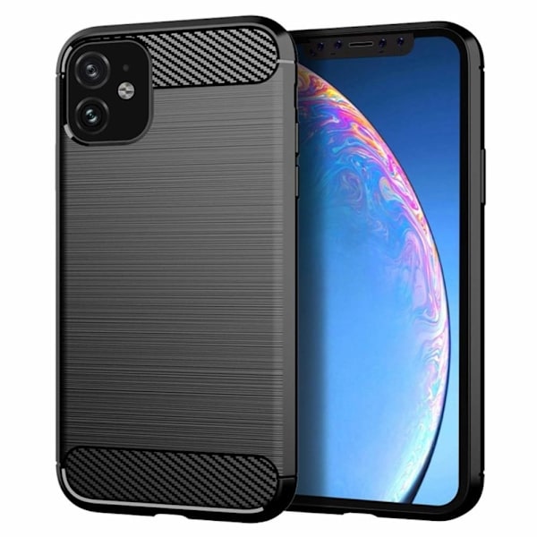 CARBON skal till iPhone 12 MINI Svart Svart