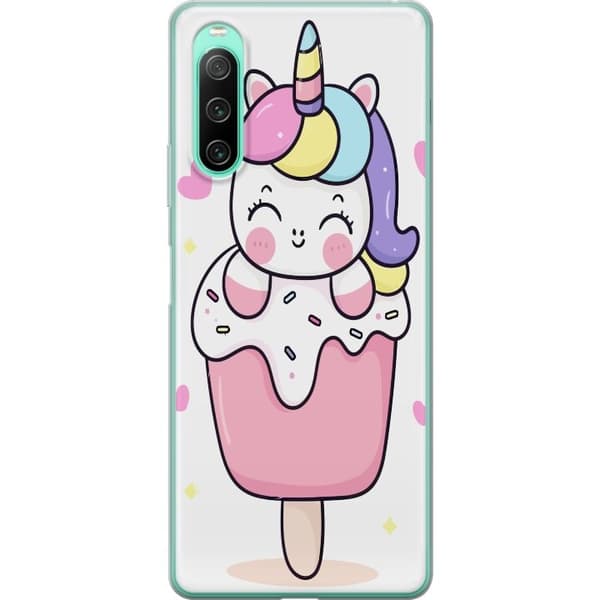 Telefontaske til Sony Xperia 10 IV med Happy Unicorn