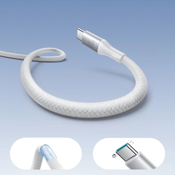 Joyroom USB-C - USB-C kabel 60W 1m S-A28 - Vit Vit