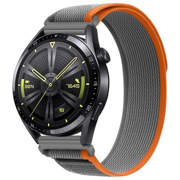 Galaxy Watch 6 (44mm) rannekoru Hoco Nylon - harmaa/oranssi