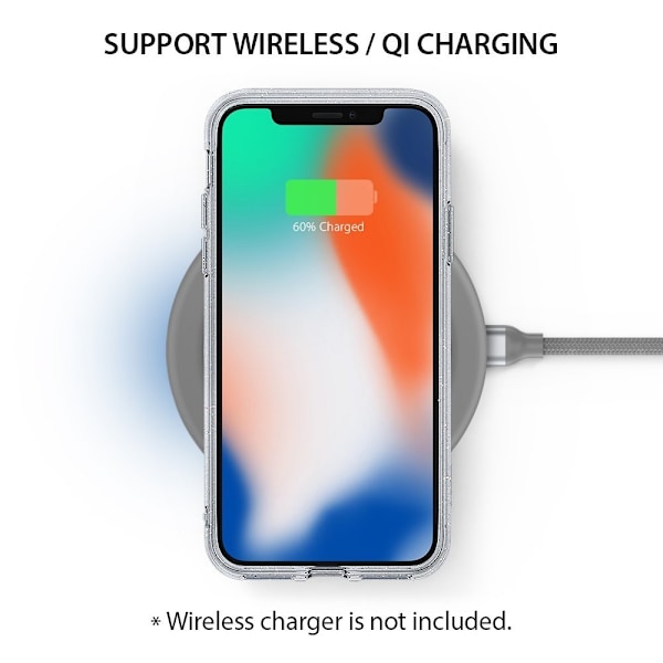 Ringke Air Prism Glitter Skal till Apple iPhone XS / X - Grå grå
