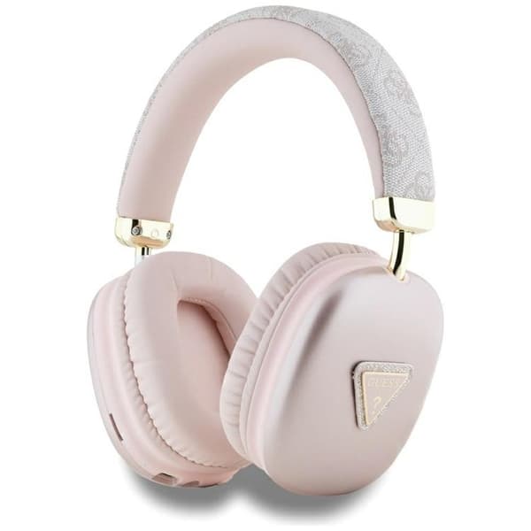 Guess Over-Ear-hovedtelefoner Bluetooth 5.3 4G trekantlogo Rosa