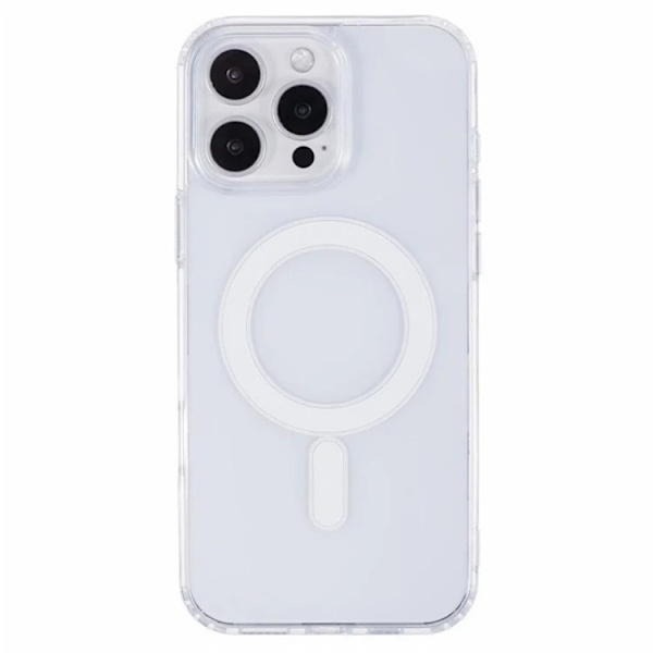 WANLONFENG Mobilskal till iPhone 16 Pro MagSafe + [2-Pack] Härdat glas Transparent