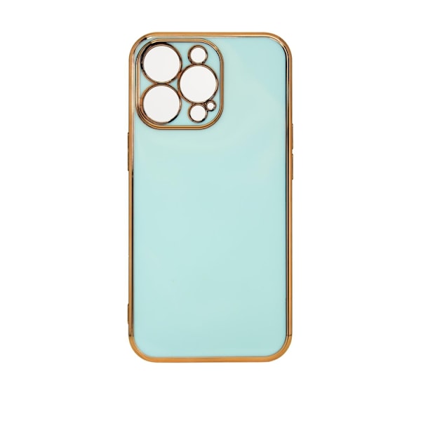 iPhone 12 Pro Max Skal Lighting Med Gelram - Mint Grön