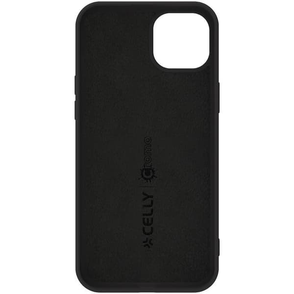 Celly iPhone 16 Mobilskal Cromo Soft Rubber - Svart Svart