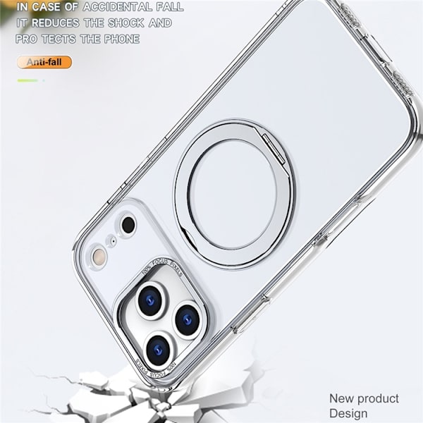Mobilskal till iPhone 17 Pro Max MagSafe Kickstand - Transparent Transparent