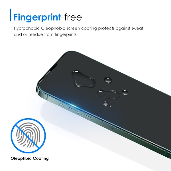 [2-PACK] iPhone 14 Pro Härdat Glas Skärmskydd - Clear