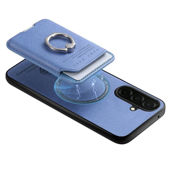 Mobilskal för Samsung Galaxy S26 Magnetiskt PC + TPU Kickstand - Blå