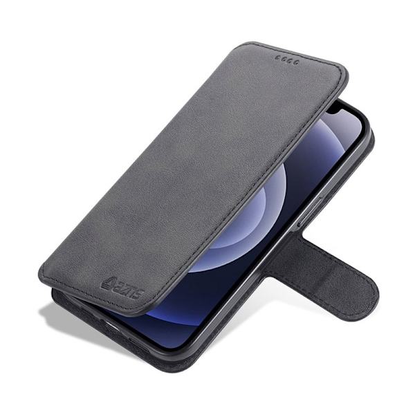 AZNS iPhone 13 Plånboksfodral Konstläder - Svart