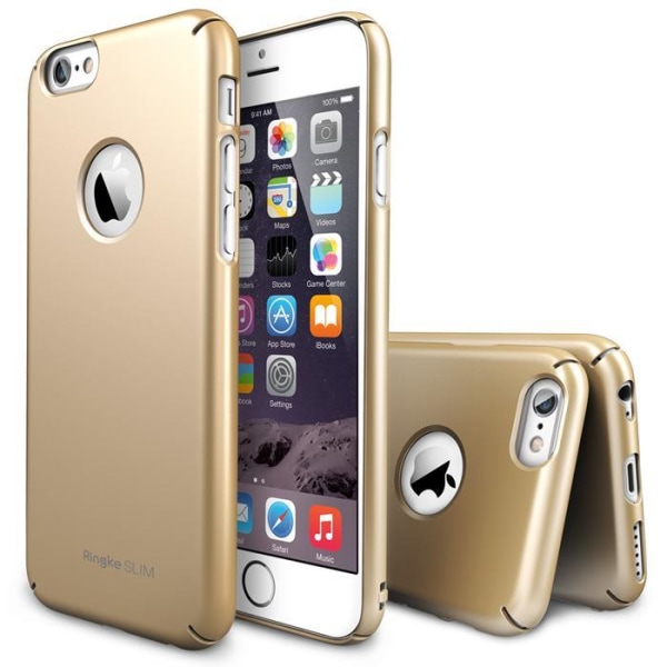 Ringke Logo-Cut Slim Dual Coated Skal till Apple iPhone 6 / 6S  (Gold)