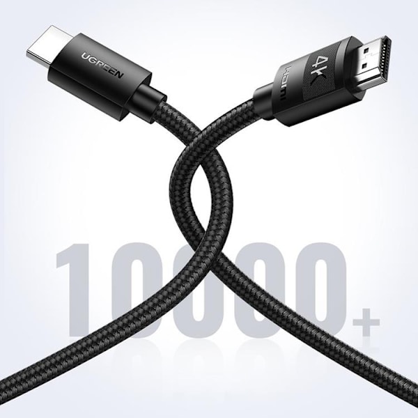 Ugreen HDMI 2.0 Till HDMI 2.0 Kabel 1m - Svart