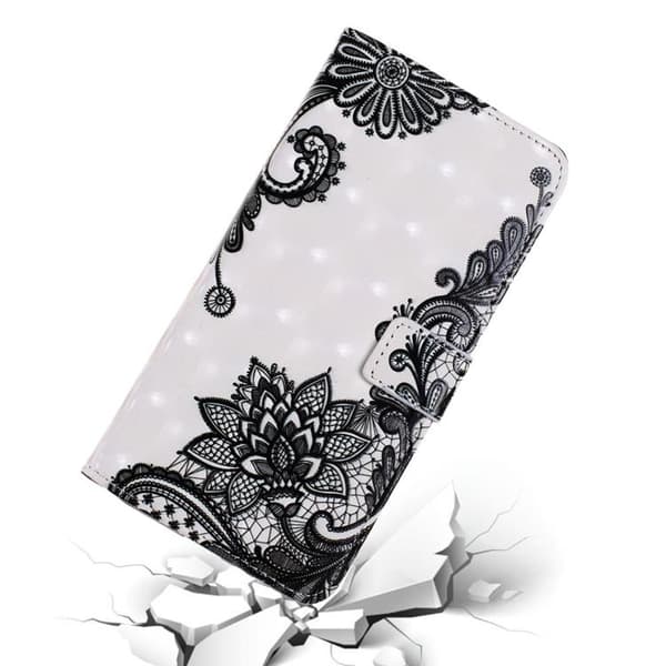 iPhone 14 Plus Plånboksfodral Folio Flip - Lace Flower Flerfärgad
