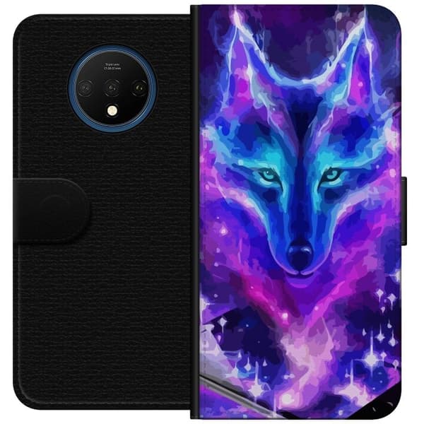 Plånboksfodral till OnePlus 7T med Neon Varg